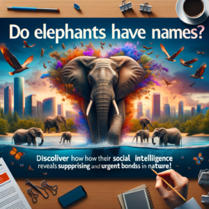 Elefantes têm nomes? Descubra como sua inteligência social revela laços surpreendentes e urgentes na natureza!